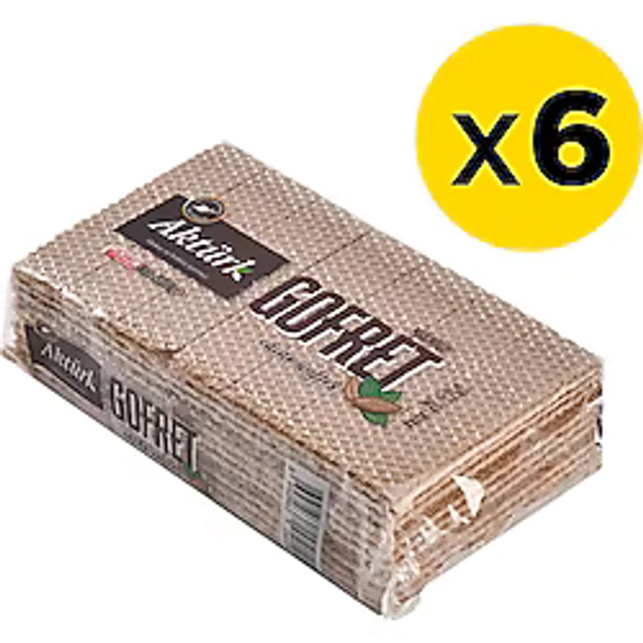 Aktürk Kakaolu Gofret 300 gr 6'lı