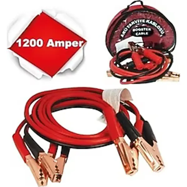 Akü Takviye Kablosu 1200 Amper (Taşıma Çantalı) ( Lisinya )