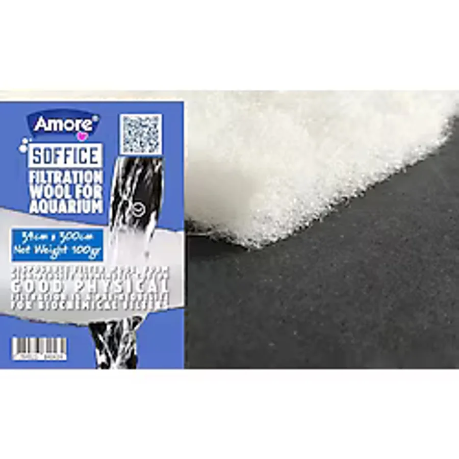 Akvaryum 100gr Silikonsuz Filtre Elyafı 34cm X 300cm Soffice