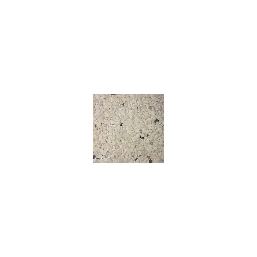 Akvaryum Beyaz Taş 1cm 5 kg Beyaz Taş Akvaryum Taşı Bahçe Taşı