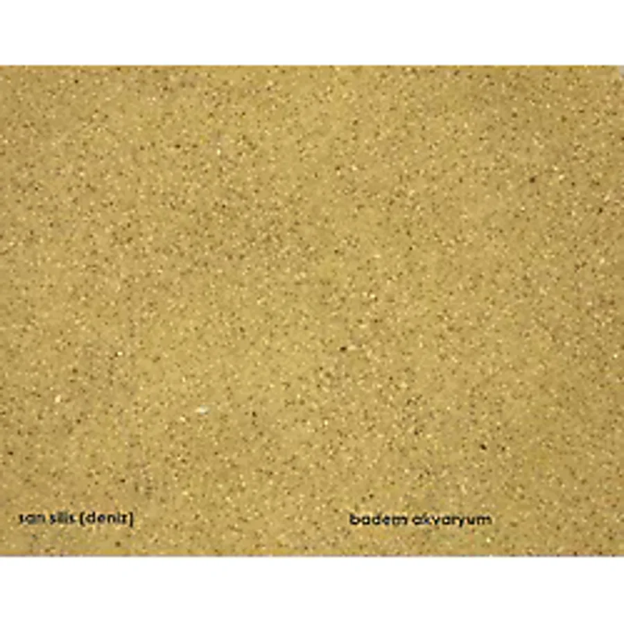 Akvaryum Sarı Silis Kum 0,1 mm 1 kg Deniz Kum İnce