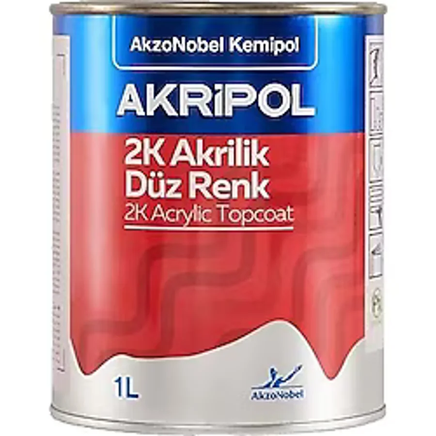 AkzoNobel Akripol 2k FİAT Fi601 SİYAH Akrilik Sonkat Oto Boyası 1 Litre