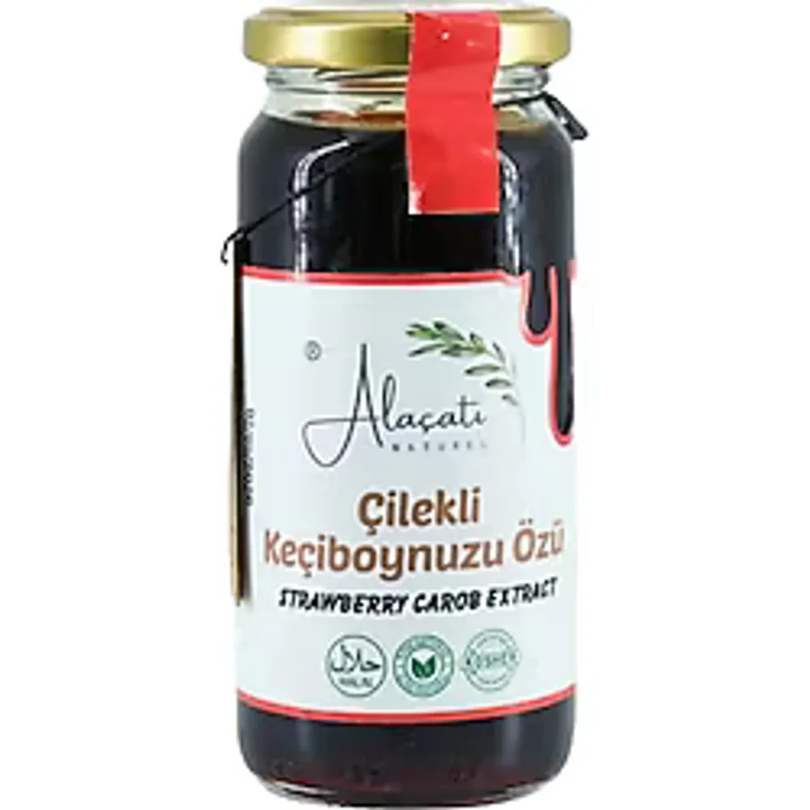 Alaçatı Naturel Çilekli Keçiboynuzu Özü 300 gr