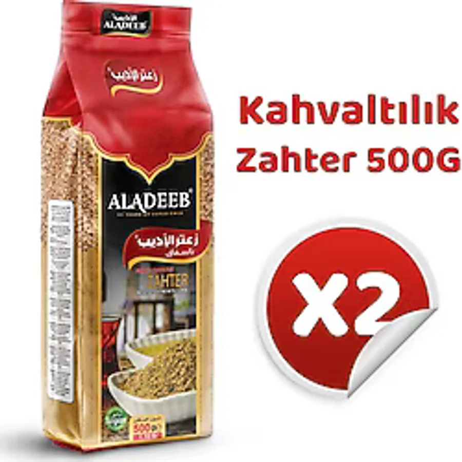 Aladeeb Kahvaltılık Zahter 2'li Set 1 kg 500 G x 2 (sumaklı)