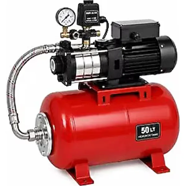 Alarko Srm 306 - 1.5 Hp 220V 50 Lt Tanklı Yatay Paslanmaz Çelik Paket Hidrofor (6 Kat / 12 Daire)