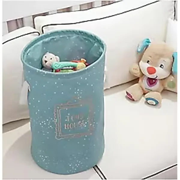 alas ev tekstil Baby Yuvarlak Oyuncak Sepeti , Kirli Çamaşır Sepeti Mavi