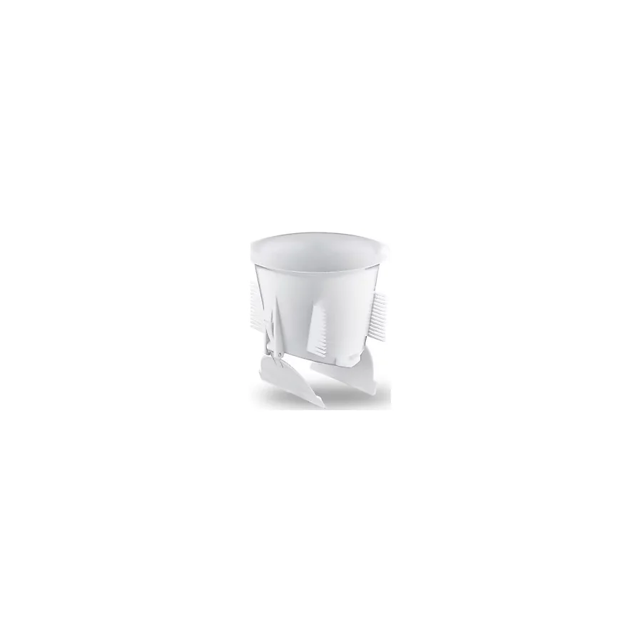 Alaturka Tuvalet Taşı Uyumlu Wc Matik Aparatı - Standart 7 cm - Klozet İçin Otomatik Koku ve Temizlik Tutucu - Beyaz - Option-1