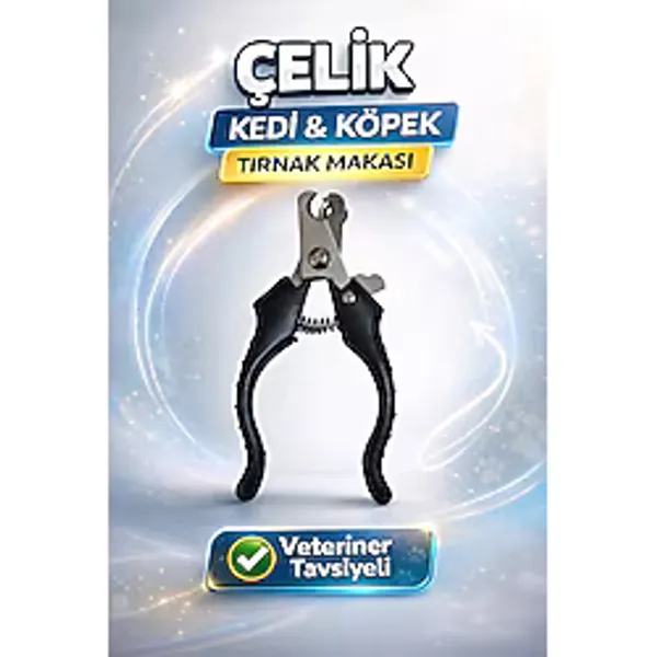 ALÇİN Çelik Kedi Köpek Tırnak Makası 12 Cm SİYAH