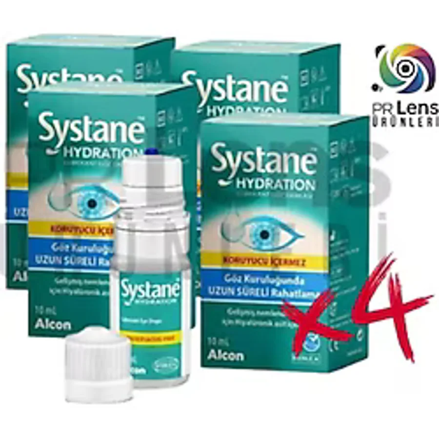 Alcon Systane Hydration Lubrikant Göz Damlası 10 Ml - 4 Adet