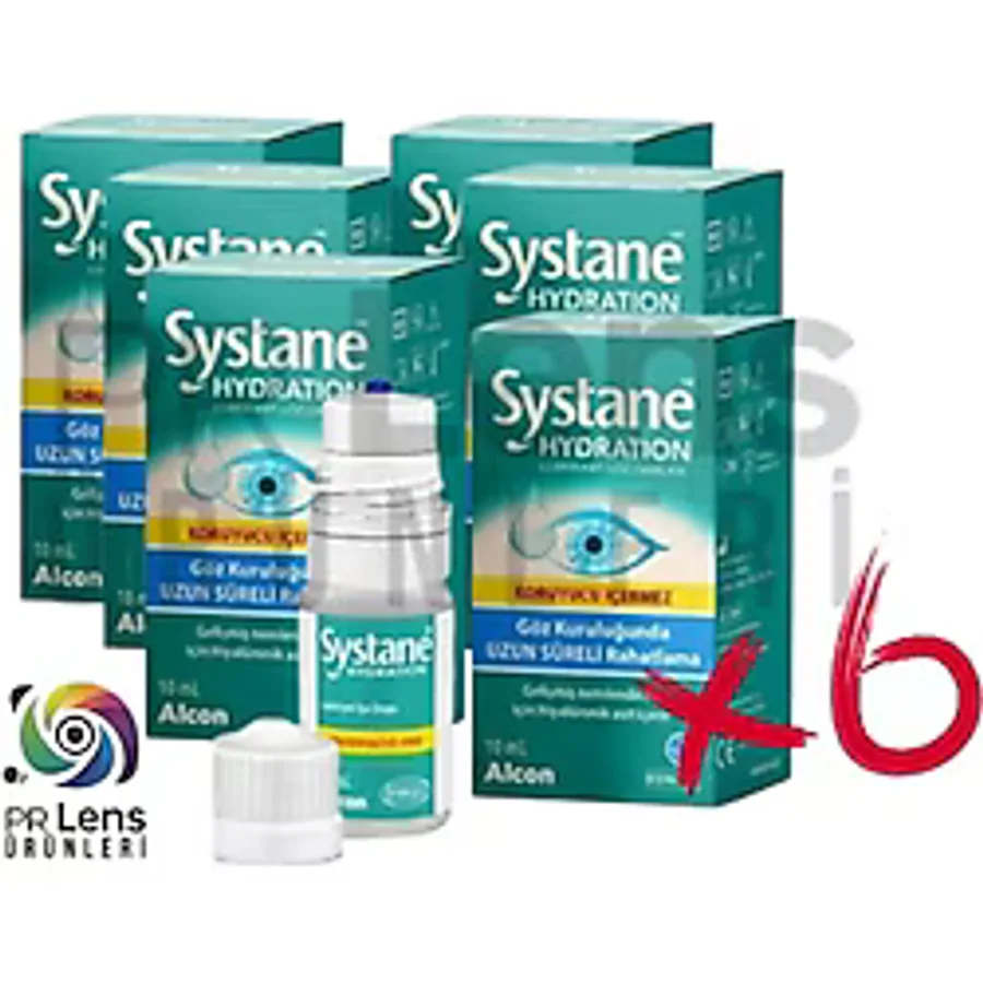 Alcon Systane Hydration Lubrikant Göz Damlası 10 Ml - 6 Adet