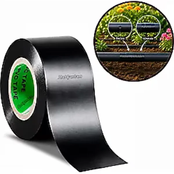 Aletçantam Geniş Pvc Elektrik Bandı Damlama Boru Tamir İzolasyon Bantı 43mmx18yrd Siyah