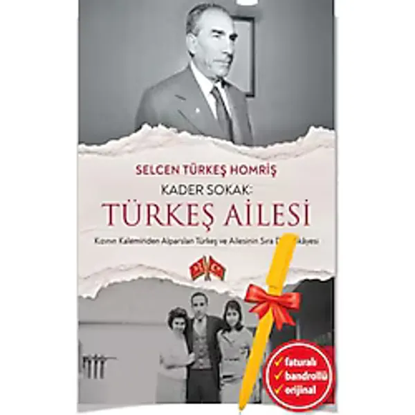 Alfa Kalem+ Kader Sokak - Türkeş Ailesi (Selcen Türkeş Homriş) YENİ Biyografi Otobiyografi Kitap