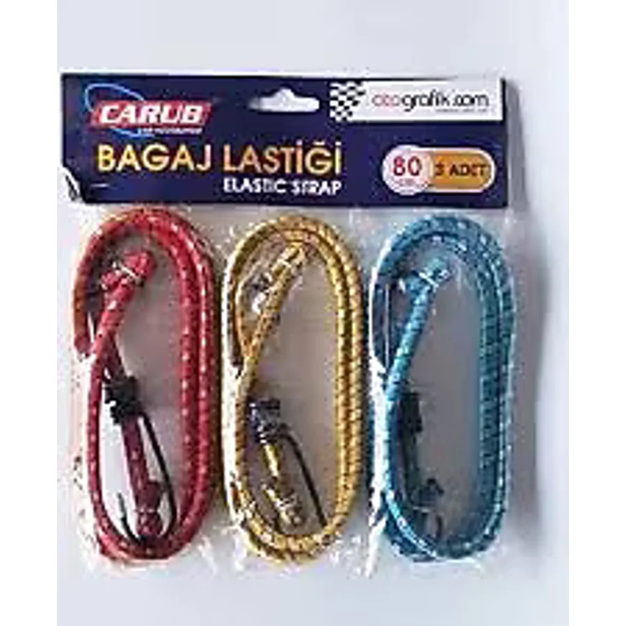 Alfa Kancalı Bagaj Lastiği 3'lü Kanca