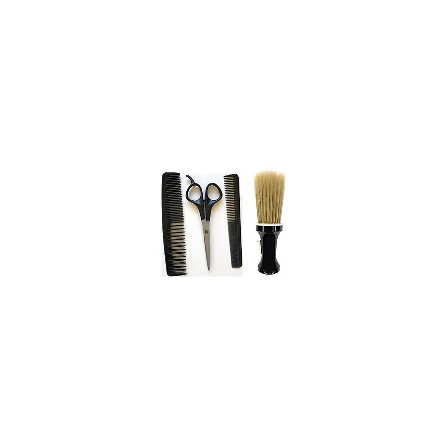 Alfa SET14 4lü Berber Seti Makas + Ense Fırçası +2 Adet Tarak