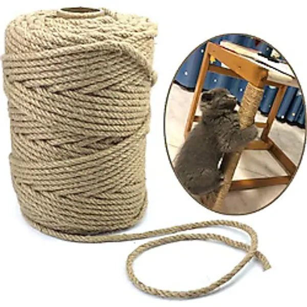 Alfa Tasarım Kedi Tırmalama Ipi Sisal Halat 6 Mm X 10 M