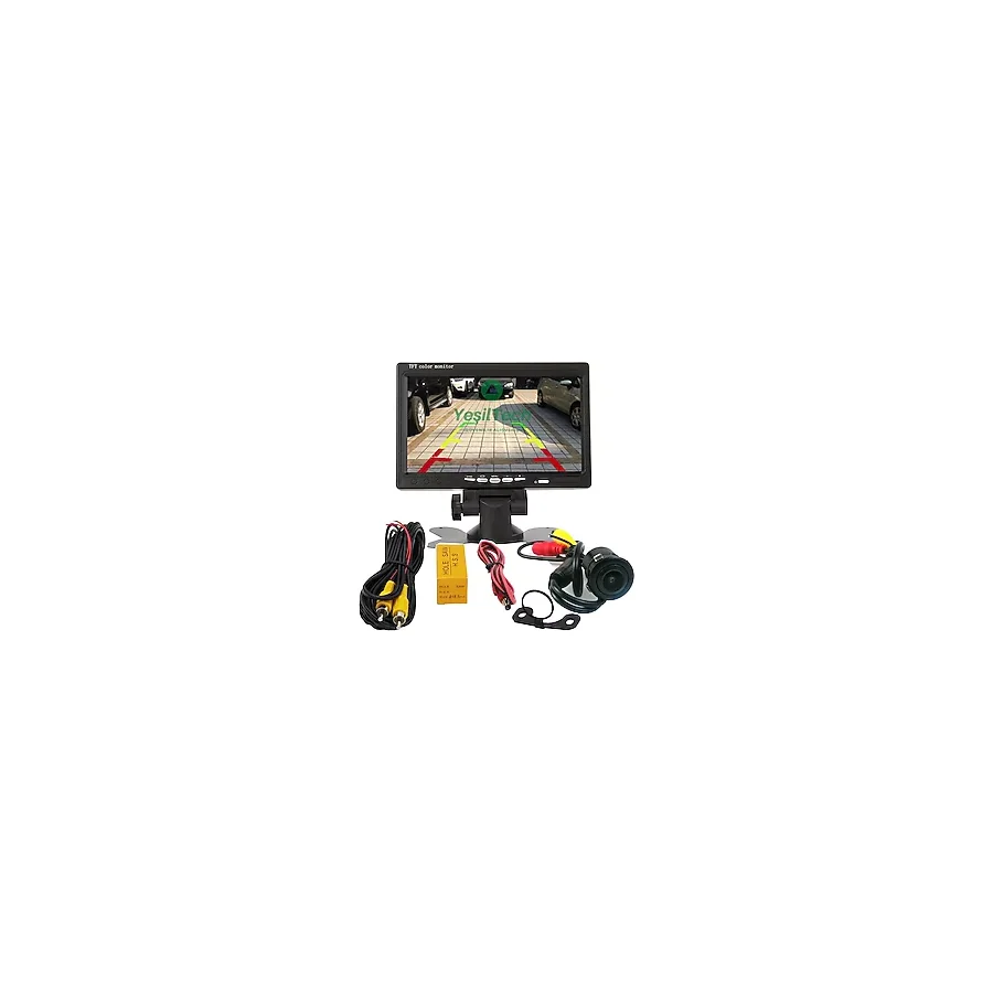 Alfaben Exvol Araç İçi Park Kamerası - 7" HD Monitör, Geniş Açılı, IP67 Su Geçirmez, Mesafe Kılavuz Çizgili