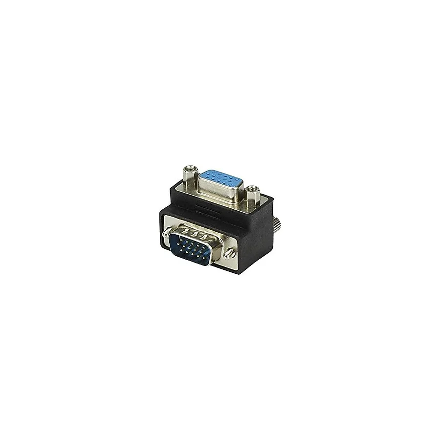 Alfais 4061 Vga Dirsek 90 Derece Köşe Adaptörü Monitör Görüntü Kablo Ucu Çevirici