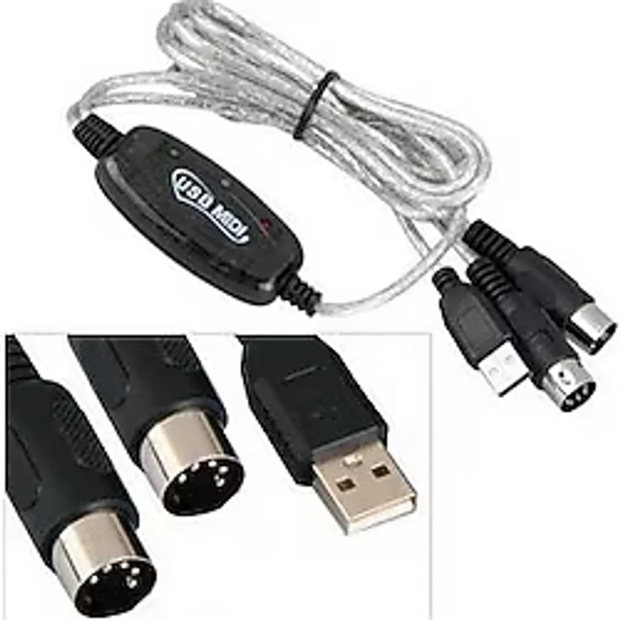 Alfais 4590 Usb Midi Org Kablosu Çevirici Dönüştürücü Adaptör