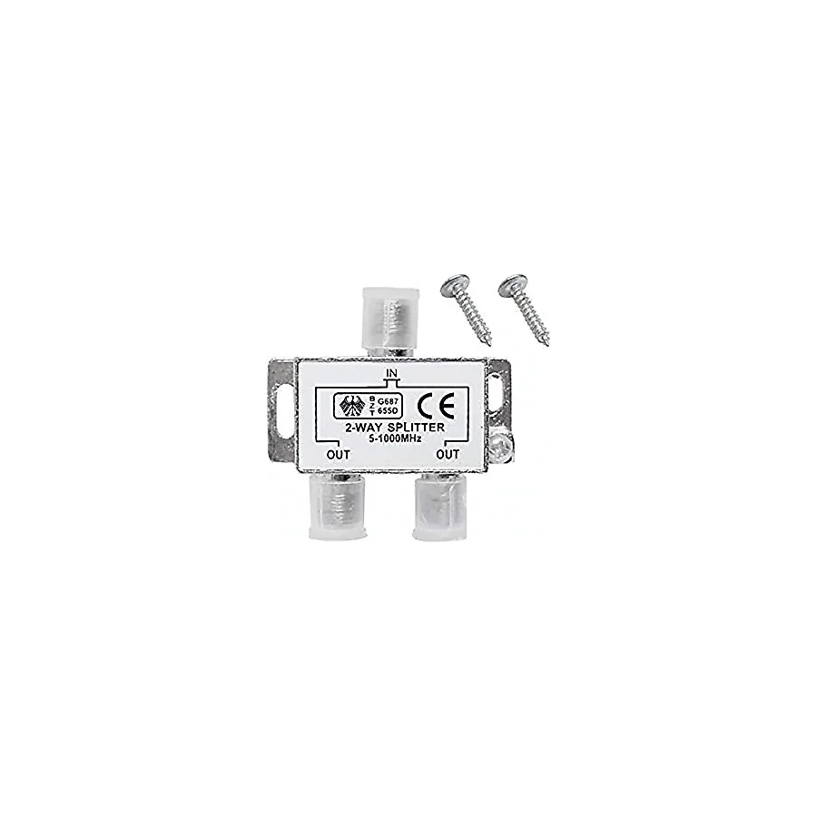 Alfais 4818 2 li Uydu Çanak Splitter Kablo TV Rg6 Anten Çoklayıcı Dağıtıcı