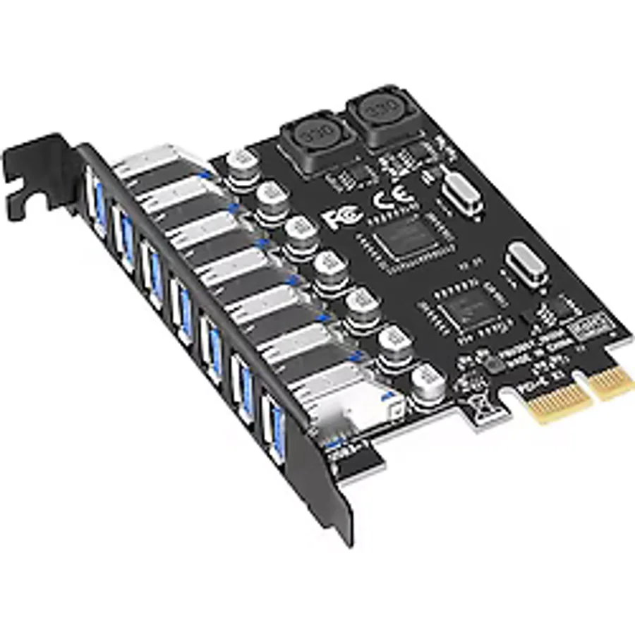 Alfais 4899 Pci-e Express 7 Port Usb 3.0 Kart Hub Çoklayıcı Çoğaltıcı