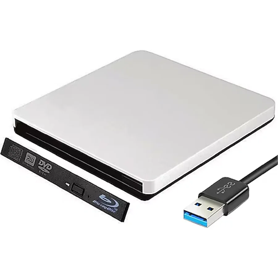 Alfais 5260 USB 3.0 Sata 12.7mm DVD Rw Writer SSD External Harici Caddy Kutu - Beyaz