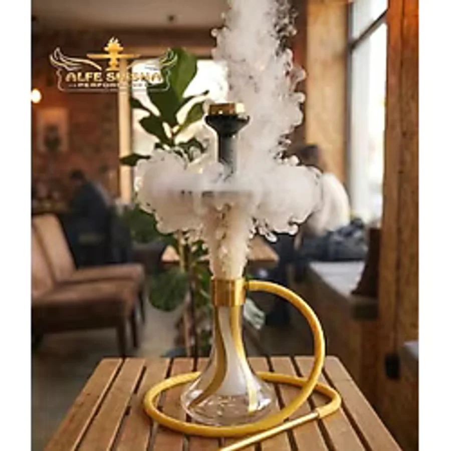 ALFE SHiSHA PERFORMANCE F1 ŞERİTLİ NARGİLE MODELİ (ALTIN SARISI)