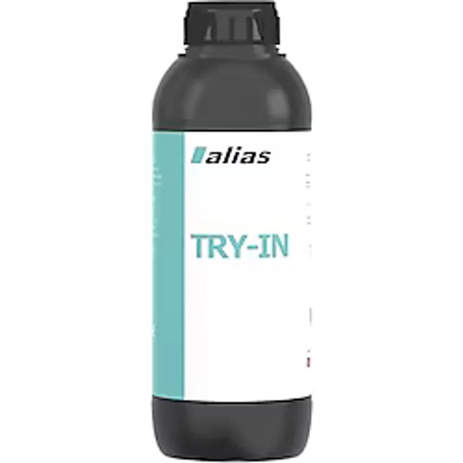 Alias Dental Try-In Reçinesi 1 Kg, LCD 3d yazıcılarla Uyumlu, UV, Fotopolimer Reçine (BLEACH)