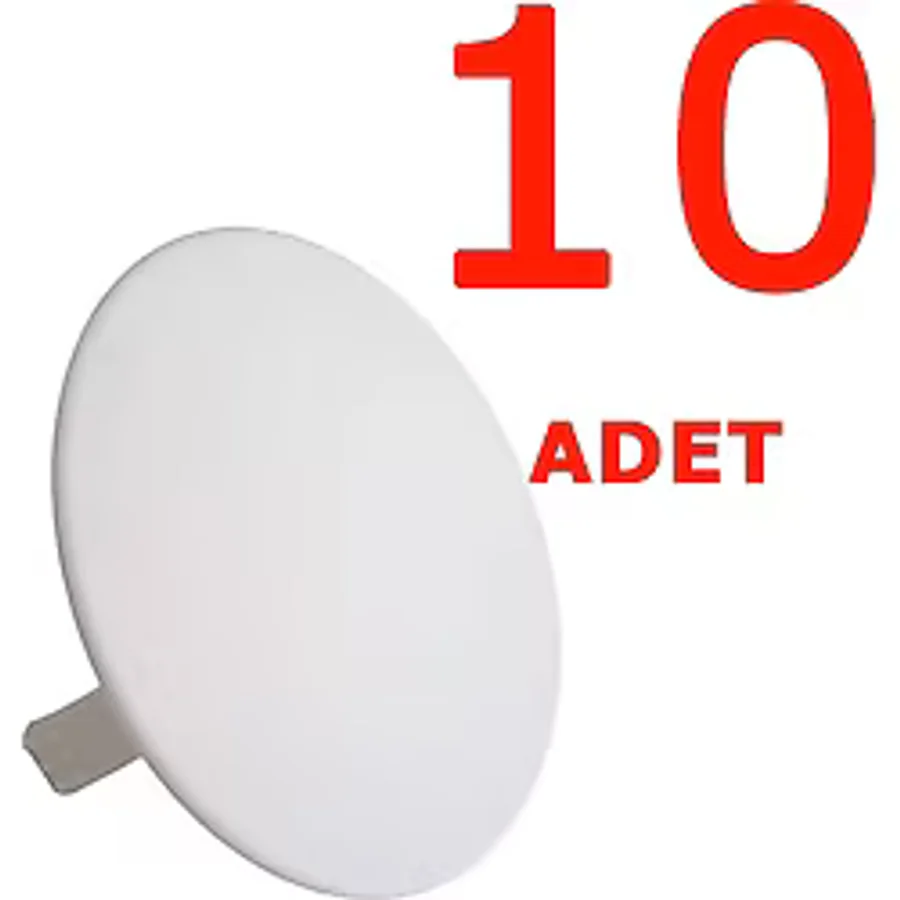 Aliden Lüx Buat Kapağı Bombeli 10 Adet - Yok - Beyaz