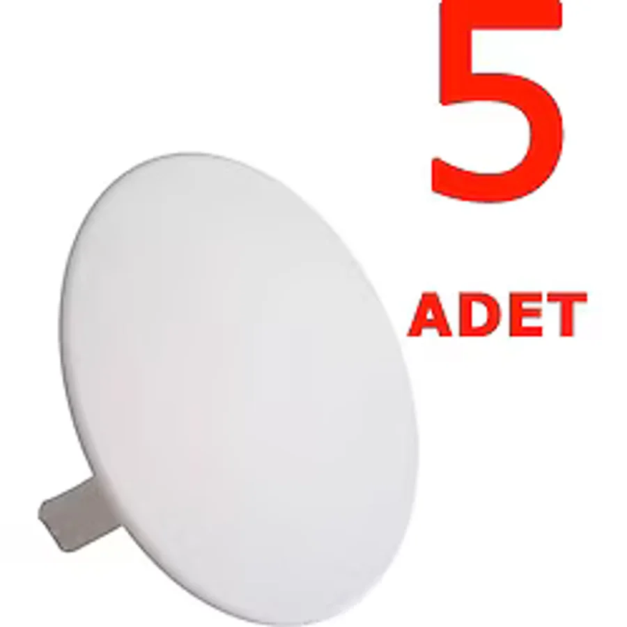 Aliden Lüx Buat Kapağı Bombeli 5 Adet - Yok - Beyaz