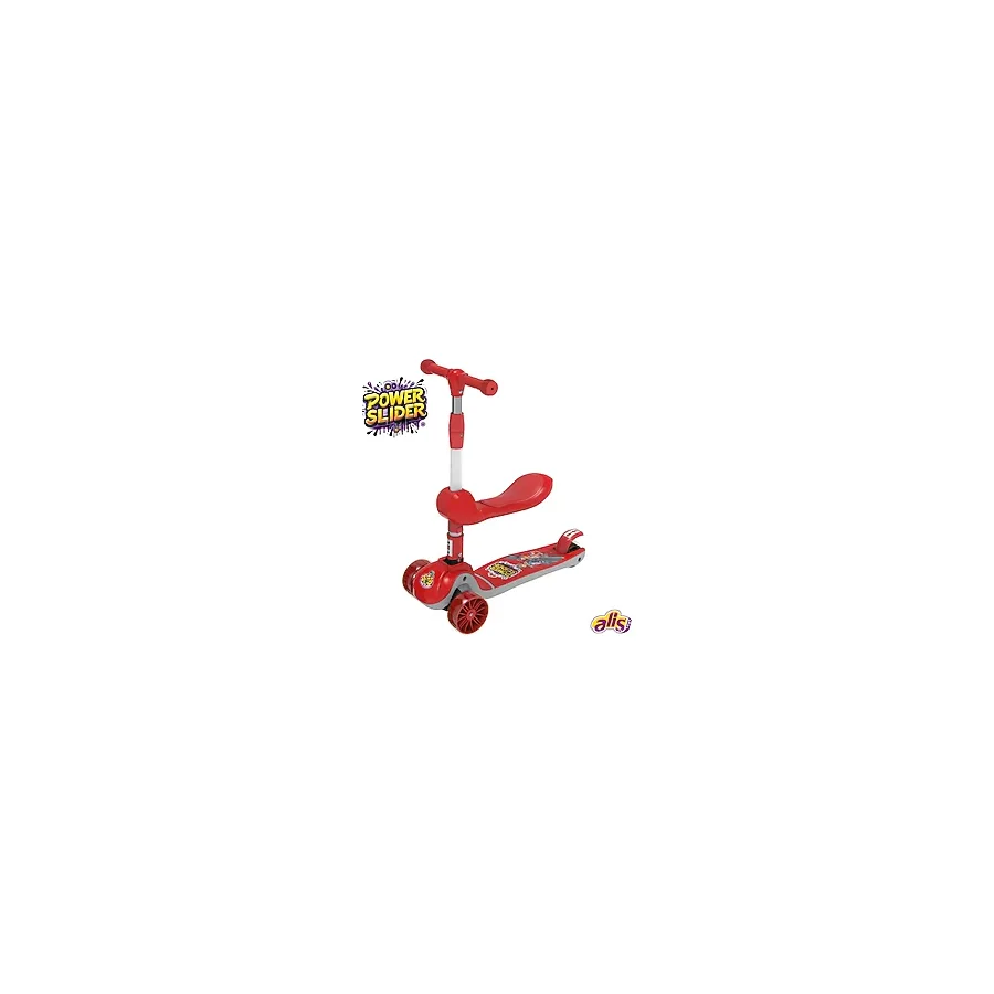 Aliş Toys Power Slider Oturaklı Kırmızı Scooter - 2+ Yaş ve Üzeri Çocuklar için Scooter
