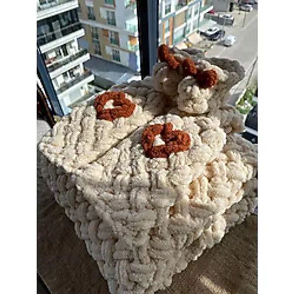 Alize Puffy Puffy Bebek Battaniyesi Bebek Yeleği Patik Seti - Balköpüğü