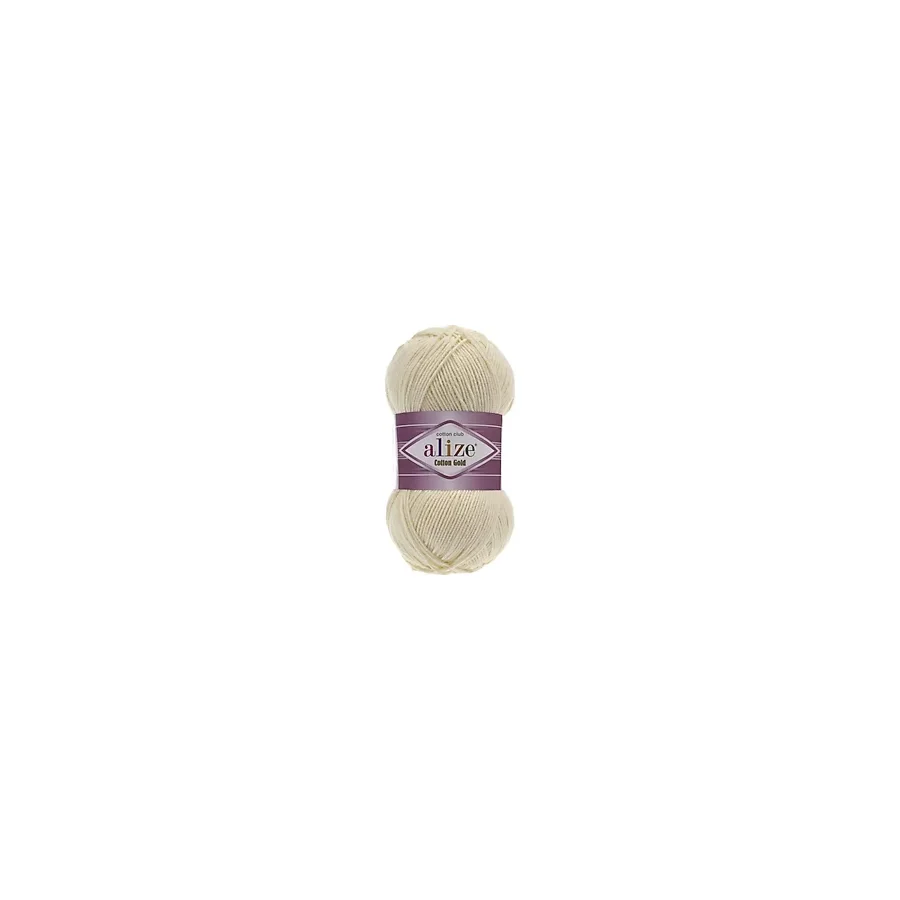 Alize Yazlık Pamuk Ip Cotton Gold Amigurumi Punch Ipi 01 Krem