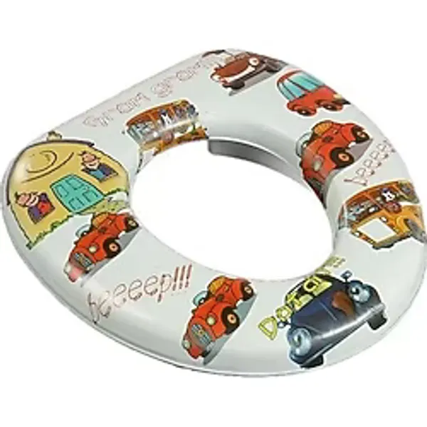 ALK Baby Kids Çocuk-Bebek Pratik Yumuşak Süngerli Desenli Klozet Adaptörü ( Lisinya )