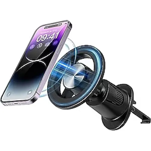 Alkar Store Otomobil Cep Telefonu Tutucu, Titreşim Önleyici Araç Tutucu, iPhone 14/13/12 Serisi ve Tüm Akıllı Telefonlar İçin, Araç Tutucu, 360° Dönebilir, Mıknatıslı Cep Telefonu Tutucu, Araç Zhoppy