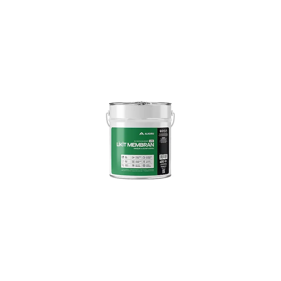 Alkoru Lite Kauçuk ve Elyaf Katkılı 15 kg Likit Membran