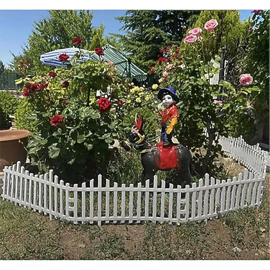 ALL PLAST Dekoratif Bahçe Çiti Beyaz 59 Cm ( 1 Adet )