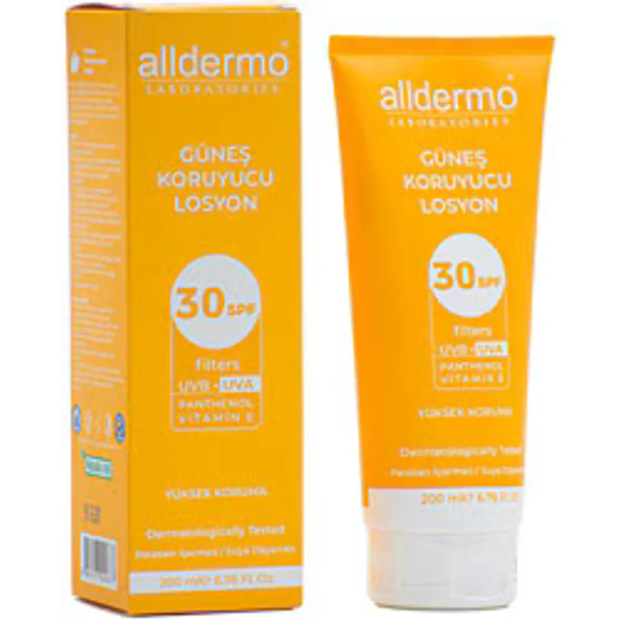 Alldermo 200 ml 30 Faktör Güneş Losyonu