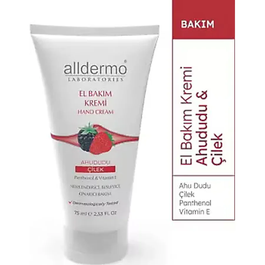 Alldermo Ahududu Çilek 75 ml El Kremi
