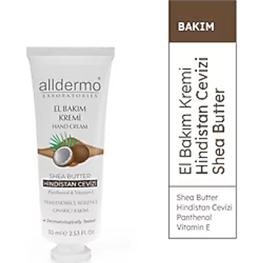 Alldermo Shea Butter Hindistan Cevizi 30 ml El Kremi