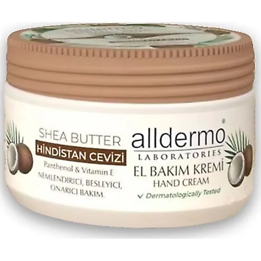 Alldermo Shea Butter Hindistan Cevizi Nemlendirici 250 ml El Kremi