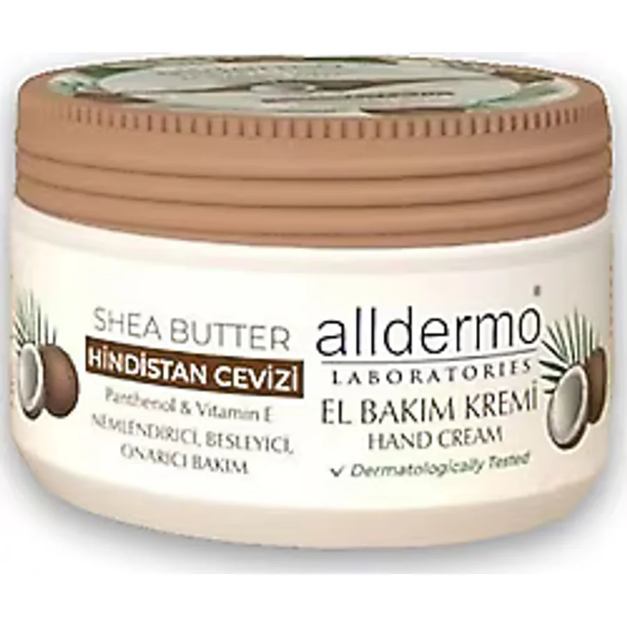 Alldermo Shea Butter Hindistan Cevizi Nemlendirici 250 ml El Kremi