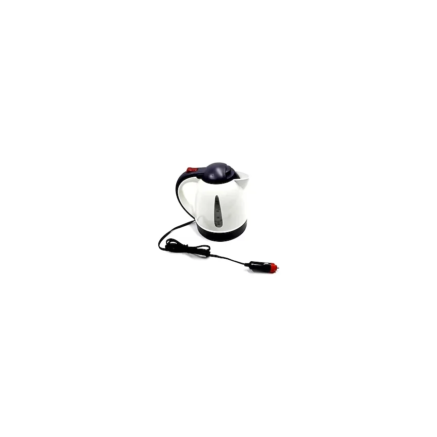 Allians 1l 24V Araç Içi Su Isıtıcı Kettle Çakmaklık Girişli - Ahşap - Beyaz