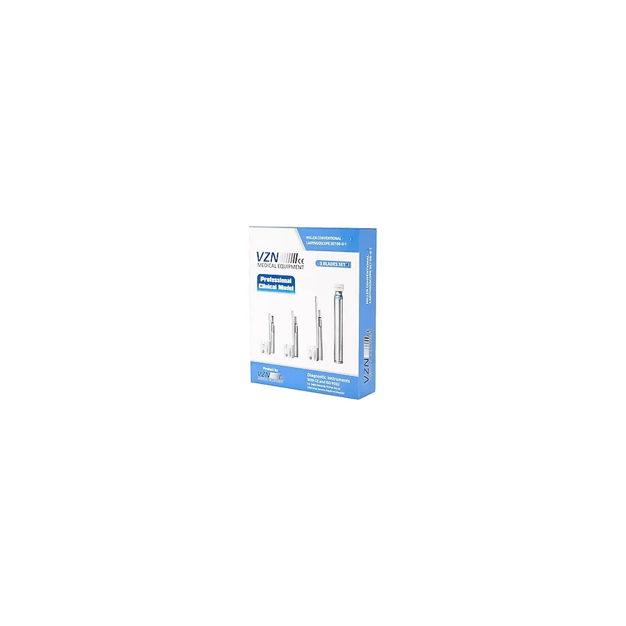 Allians Pediatrik Laringoskop Miller 3 Bladeli Set, Güvenli ve Hassas Kullanım - Seçenek 1