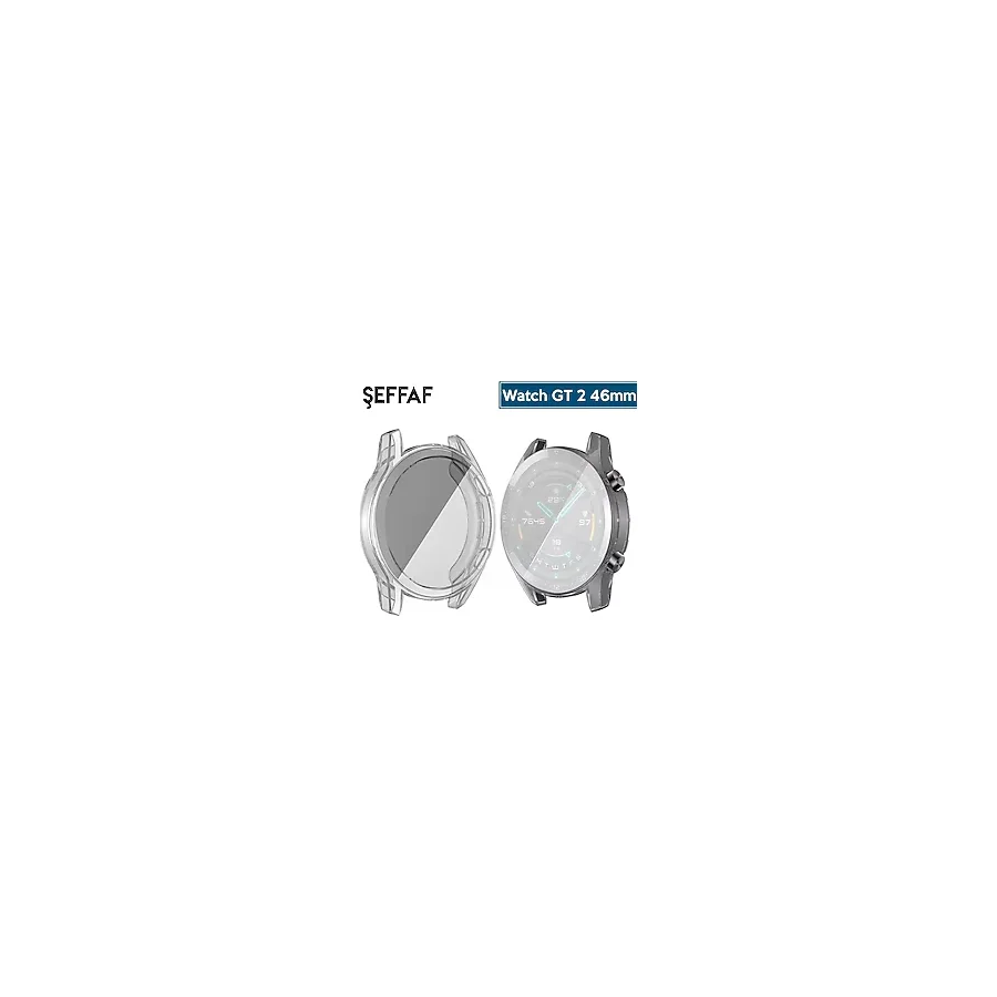 Ally Huawei Watch Gt2 46MM 360 Koruma Ultra Ince Silikon KILIF-(5775)