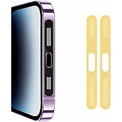 Ally İphone 15 Pro Max İçin Anti-Dust Toz Ve Kir Önleyici Sticker 2 Adet Set-(5775)