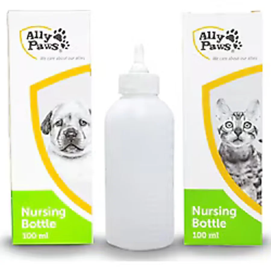 Ally Paws Kedi ve Köpek Biberonu 100 ml - Beyaz
