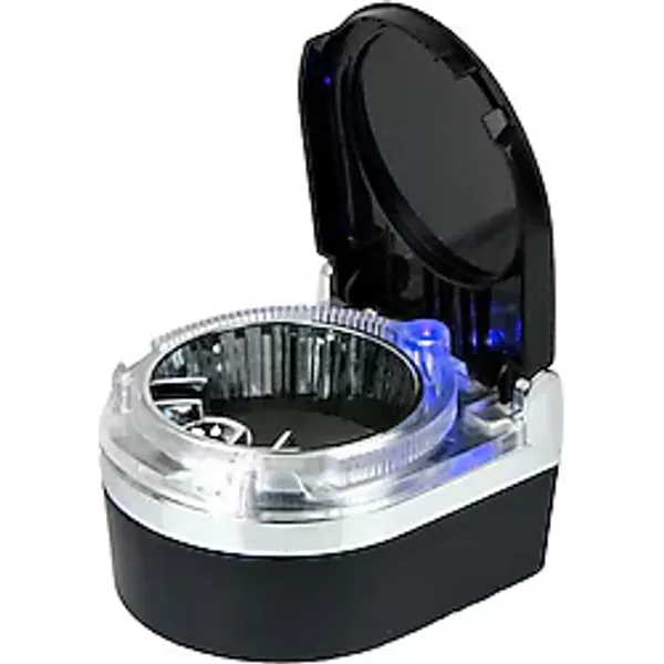 Ally Sd-1201 Led Işıklı Kapaklı Araç Küllük Oto Araba Kül Tablası-(5775)