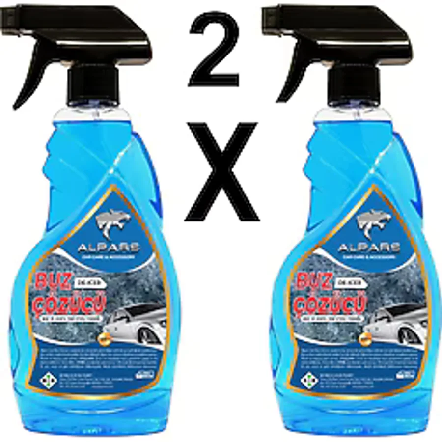 Alpars 2 Adet - Araba Cam Buz Çözücü Sprey Buzlanma Önleyici Görüş Kolaylaştırıcı Cam Sprey 500 Ml