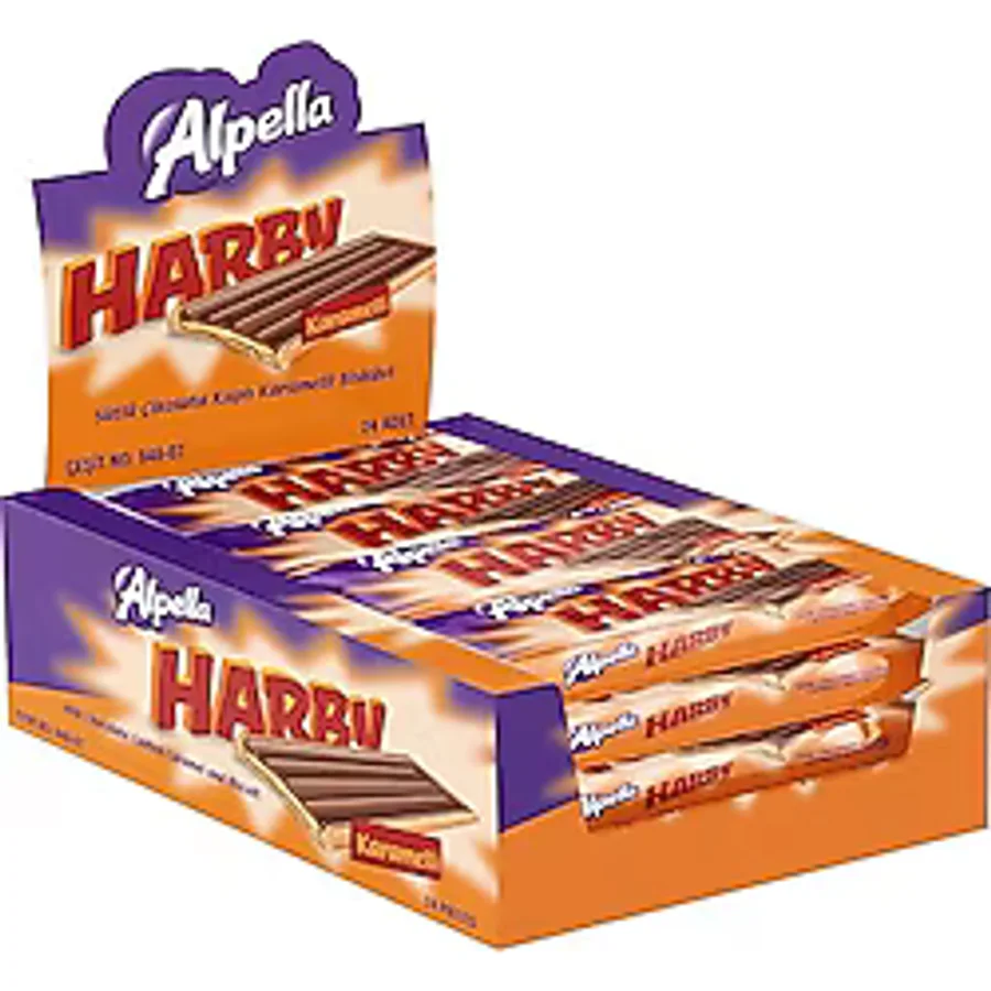 Alpella Harby Karamelli Bisküvi 24x25 gr