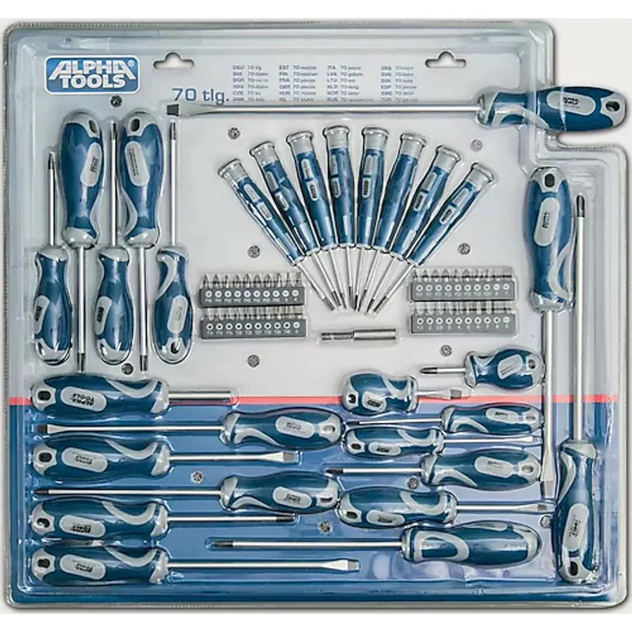 Alpha Tools 70 Parça Tornavida Seti